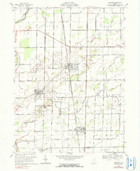 Download a high-resolution, GPS-compatible USGS topo map for Bradner, OH (1990 edition)