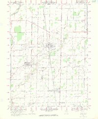 1969 Map of Bradner, 1971 Print
