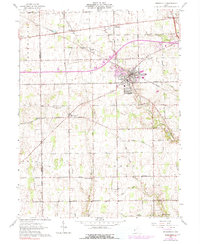 preview thumbnail of historical topo map of Brookville, OH in 1961