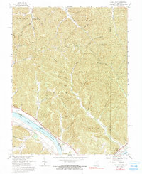 preview thumbnail of historical topo map of Adams County, OH in 1967