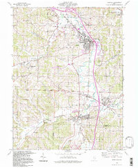 Download a high-resolution, GPS-compatible USGS topo map for Byesville, OH (1998 edition)