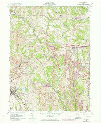 preview thumbnail of historical topo map of Cadiz, OH in 1960