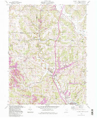 preview thumbnail of historical topo map of Noble County, OH in 1994