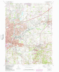 Download a high-resolution, GPS-compatible USGS topo map for Canton East, OH (1985 edition)