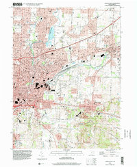 preview thumbnail of historical topo map of Stark County, OH in 1994