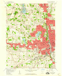 Download a high-resolution, GPS-compatible USGS topo map for Canton West, OH (1960 edition)