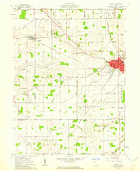Download a high-resolution, GPS-compatible USGS topo map for Carey, OH (1962 edition)