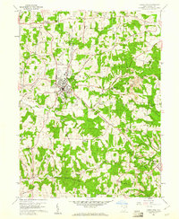 1959 Map of Carrollton, OH, 1961 Print