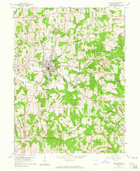 1959 Map of Carrollton, OH, 1965 Print