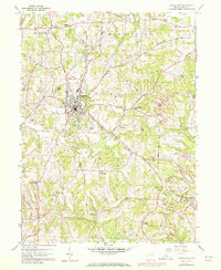 1959 Map of Carrollton, OH, 1972 Print