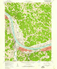 Download a high-resolution, GPS-compatible USGS topo map for Catlettsburg, OH (1958 edition)