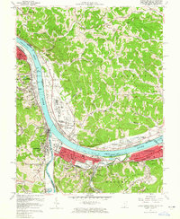 Download a high-resolution, GPS-compatible USGS topo map for Catlettsburg, OH (1965 edition)