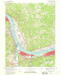 Download a high-resolution, GPS-compatible USGS topo map for Catlettsburg, OH (1970 edition)