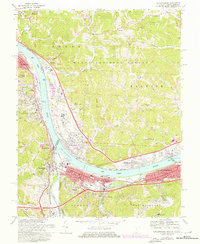 Download a high-resolution, GPS-compatible USGS topo map for Catlettsburg, OH (1976 edition)