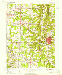 preview thumbnail of historical topo map of Chagrin Falls, OH in 1953