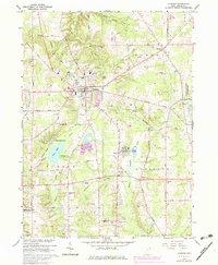 preview thumbnail of historical topo map of Chardon, OH in 1966