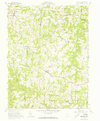 1961 Map of Chesterhill, OH, 1973 Print