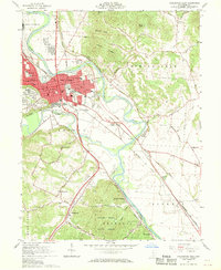 1961 Map of Chillicothe, OH, 1970 Print
