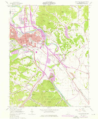 preview thumbnail of historical topo map of Ross County, OH in 1961