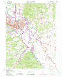 1961 Map of Chillicothe, OH, 1985 Print