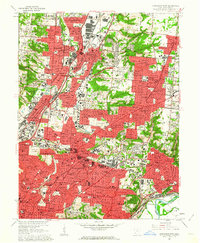 Download a high-resolution, GPS-compatible USGS topo map for Cincinnati East, OH (1963 edition)