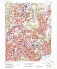 preview thumbnail of historical topo map of Hamilton County, OH in 1961