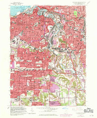 Download a high-resolution, GPS-compatible USGS topo map for Cleveland South, OH (1971 edition)