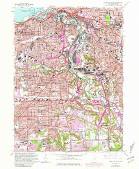 preview thumbnail of historical topo map of Cuyahoga County, OH in 1963