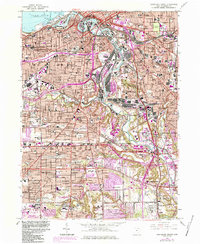 preview thumbnail of historical topo map of Cuyahoga County, OH in 1963
