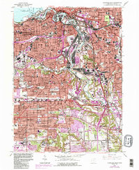 Download a high-resolution, GPS-compatible USGS topo map for Cleveland South, OH (1984 edition)