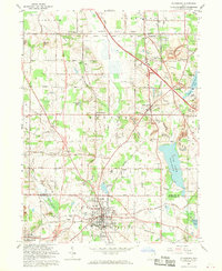 preview thumbnail of historical topo map of Columbiana, OH in 1962