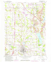 preview thumbnail of historical topo map of Columbiana, OH in 1962