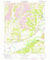 preview thumbnail of historical topo map of Conesville, OH in 1962