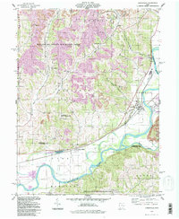 preview thumbnail of historical topo map of Conesville, OH in 1994