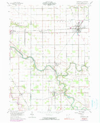 preview thumbnail of historical topo map of Continental, OH in 1960