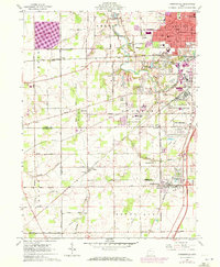 Download a high-resolution, GPS-compatible USGS topo map for Cridersville, OH (1972 edition)