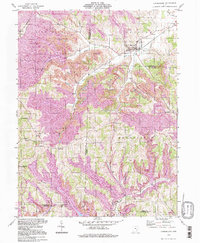 preview thumbnail of historical topo map of Cumberland, OH in 1994