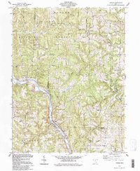 preview thumbnail of historical topo map of Washington County, OH in 1994