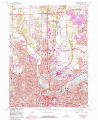 Download a high-resolution, GPS-compatible USGS topo map for Dayton North, OH (1990 edition)
