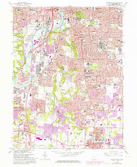 preview thumbnail of historical topo map of Montgomery County, OH in 1966