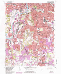 Download a high-resolution, GPS-compatible USGS topo map for Dayton South, OH (1988 edition)