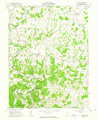 preview thumbnail of historical topo map of Adams County, OH in 1961