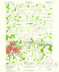 preview thumbnail of historical topo map of Defiance County, OH in 1959