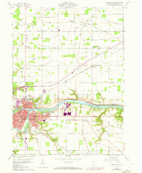 Download a high-resolution, GPS-compatible USGS topo map for Defiance East, OH (1972 edition)