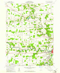 preview thumbnail of historical topo map of Defiance County, OH in 1960