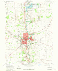 1960 Map of Delaware, OH, 1970 Print