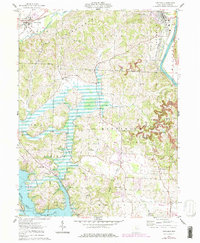 preview thumbnail of historical topo map of Dresden, OH in 1962