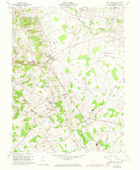 1961 Map of East Liberty, OH, 1973 Print