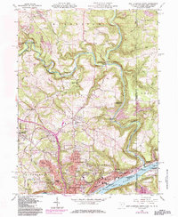 Download a high-resolution, GPS-compatible USGS topo map for East Liverpool North, OH (1985 edition)