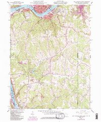 Download a high-resolution, GPS-compatible USGS topo map for East Liverpool South, OH (1985 edition)